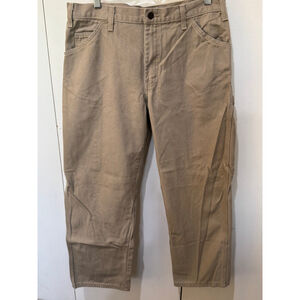 Men's Dickies Beige Relaxed Fit rugged Cargo Pants Waist 34 inseam 30